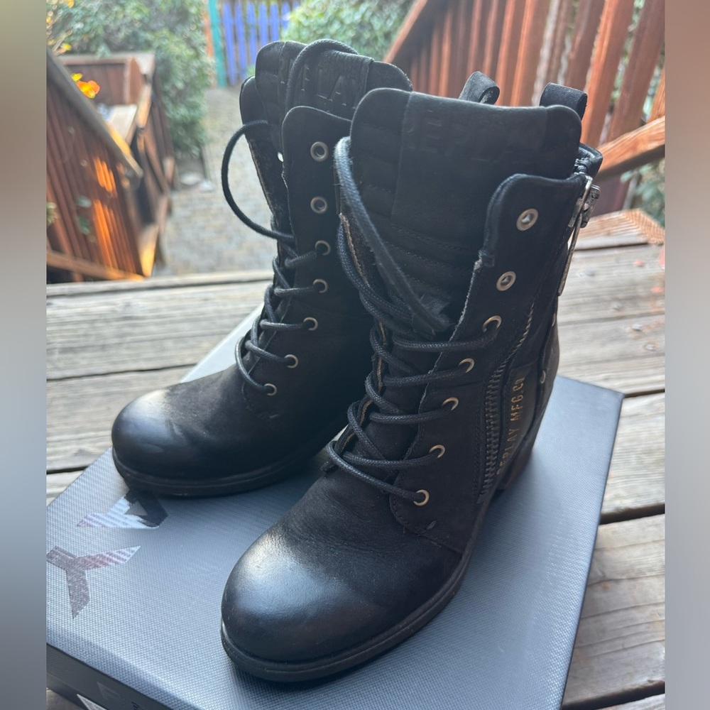 Replay leather boots size 7